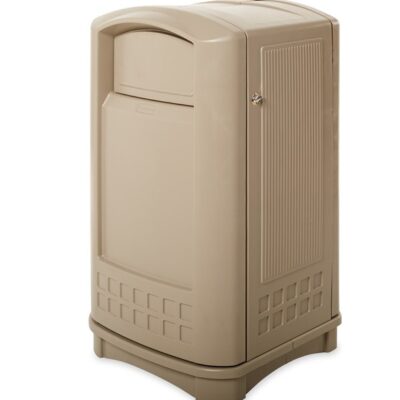 Contenitore per rifiuti Rubbermaid LANDMARK® 189 L - Beige