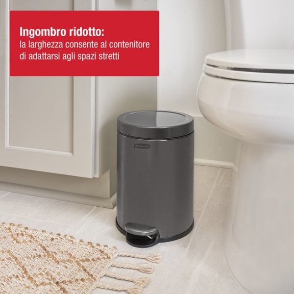 Cestino con pedale Rubbermaid da 6L - immagine 4
