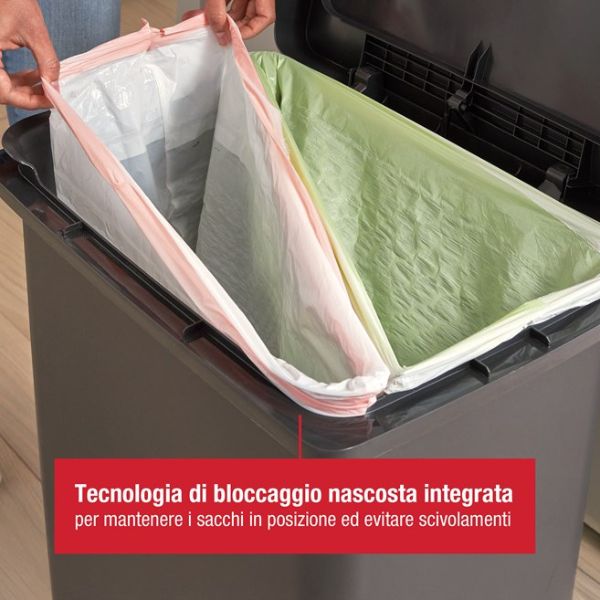 Contenitore a pedale Rubbermaid Premier Series da 71L - immagine 4