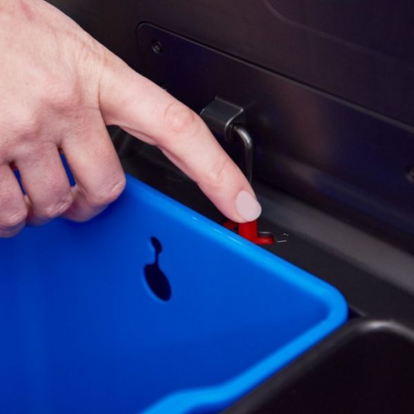 Contenitore a pedale Rubbermaid Elite Dual Stream da 39L - immagine 2