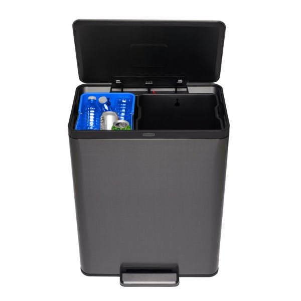 Contenitore a pedale Rubbermaid Elite Dual Stream da 60L - immagine 2